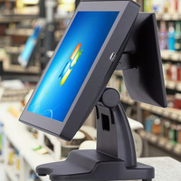 Sistema POS táctil de escritorio de 15 pulgadas Caja registradora Todo en una Máquina POS Pedido móvil Terminal POS Fabricante de hardware