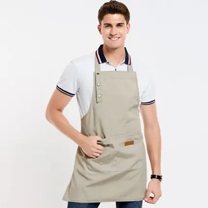 Custom Cotton Polyester <b>Denim</b> Canvas Adult Bib <b>Apron</b> Durable One Size for Work Protection - Product Image 3