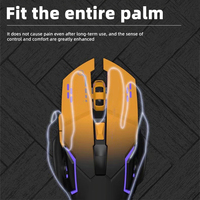 Mouse Óptico para Juegos Esports de 2.4G, Cableado USB 2.0, Modo Dual, Silencioso, Programable, Ergonómico, para Computadoras de Escritorio, para Diestros