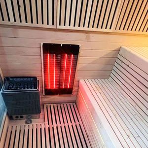 ไม้ซีดาร์สีแดงแผงควบคุมอัจฉริยะห้องซาวน่ากลางแจ้งพร้อมเตา - Product Image 6