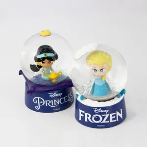 Gift Mini Electroplating Ornament Souvenir 3D Design Resin 45mm Snowball/Custom Snow Globes/Golden Star Snow Globe