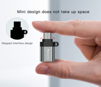 GS07 YESIDO Mini Adaptador OTG con Lector de Tarjetas Micro para Teléfono Móvil