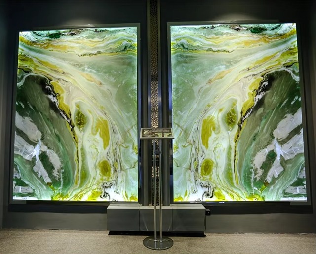 New Design Lumistone LED Edge-lit Light With New Technology Onyx Backlit Stone Onyx Lumistone Marble Stone