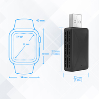 Boîte intelligente universelle portable 2-en-1, adaptateur sans fil CarPlay Android Auto, conversion filaire vers sans fil USB