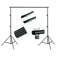 Kit de support de fond de scène réglable robuste 10 x 10 pieds pour studio photo et vidéo, idéal pour la photographie