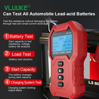 VLUUKE NF-512 Probador de Sistemas de Baterías de Alta Precisión IP67, Probador de Vida Útil de Baterías CCA, Probador de Voltaje de Baterías, Probador de Carga para Baterías