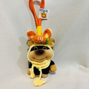 Nette Biene Hund lustige kreative kleine Geschenk Schlüssel bund Puppe Plüsch Spielzeug Figur Grab Machine Doll - Product Image 3