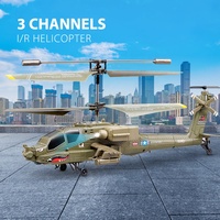 Mini Hélicoptère Télécommandé avec Lumière, 3 Canaux, Jouet d'Avion RC pour Enfants