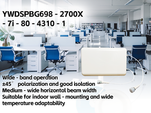 Antena de Panel de Banda Ancha para Interiores <span class=keywords><strong>MIMO</strong></span> de Doble Polarización, Protección contra Rayos, Impedancia de 50Ω para Aplicaciones Celulares, 698-2700MHz - Product Image 6