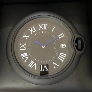Luxury Quartz Analog Metal <b>Wall</b> <b>Clock</b> with Needle Display Radio Calendars for Living Room Home Decor-Contemporary <b>Design</b> - Product Image 4