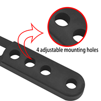 Sangle de fixation télescopique pour échelle de yacht, attache de maintien sécurisée pour bateau, bande en caoutchouc noir, accessoire d'échelle marine