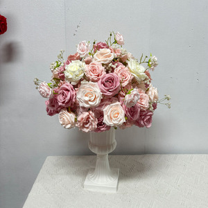FC104 Bola de Flores Artificiales de Seda Rosa para Centro de Mesa, Decoración Floral, Bola de Flores para Decoración de Mesa, Bola de Flores para Decoración de Fiestas - Product Image 5