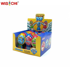 Miễn phí Mẫu chua Jelly Gummy Pop <span class=keywords><strong>Mix</strong></span> trái cây Hương vị Vegan và HALAL Jelly kẹo nhiệt độ cao kháng Pop - Product Image 4