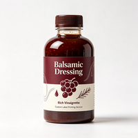 Haoxuan Üretici Balsamik Sos Şişesi Etiketleri Şeffaf PET Spot UV Baskılı Çıkartmalar Gıda Paketleme Çözümleri için