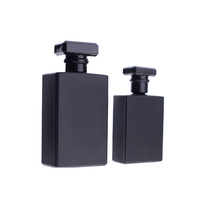 Flacon carré en verre fileté personnalisé de 30 ml pour Cologne et parfum, avec boîte d'emballage assortie, logo et couleur personnalisés