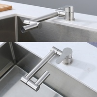 304 acier inoxydable pliable évier robinet section courte économiseur d'eau robinet aérateur universel évier robinet d'eau