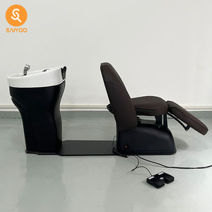 Fauteuil de coiffure hydraulique électrique haut de gamme pour extensions de cils avec <span class=keywords><strong>massage</strong></span>, en cuir PU durable et imperméable, pour mobilier de salon de beauté et spa - Product Image 4
