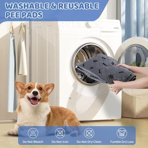 Reusable Easy to Clean Reusable Puppy <strong>Pads</strong> <strong>Washable</strong> <strong>Pee</strong> <strong>Pads</strong> <strong>for</strong> <strong>Dogs</strong> - Product Image 2