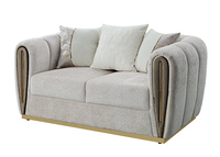 Canapé d'angle moderne de luxe italien en tissu velours côtelé rembourré, modules carrés en mousse, pieds en bois massif, pour salon