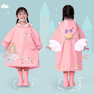 เสื้อกันฝนเต็มตัวตัวยาวสำหรับเด็กใหม่เสื้อกันฝนสำหรับเด็กนักเรียนประถมการปั่นจักรยานแบบพิเศษสำหรับเสื้อกันฝน - Product Image 2