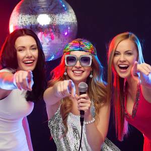 70s femmes <span class=keywords><strong>Disco</strong></span> Costume tenue paillettes métal paillettes accessoires de fête élégants - Product Image 6