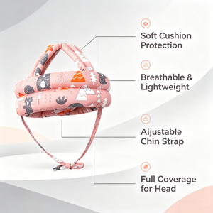Chapeau de protection pour bébé OEM, chapeau de protection pour la tête du bébé, casque de protection souple pour la tête du bébé, coussin de protection pour la tête des tout-petits pour les bébés apprenant à marcher - Product Image 2