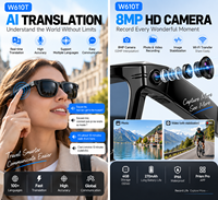 Nouvelles Lunettes Intelligentes W610T 2026 avec Caméra IA, Enregistrement Photo/Vidéo 8MP, Traduction IA, Appels WiFi/BT, Conception Légère IP66