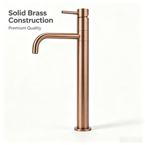 Rubinetto per Lavabo da Scrivania in Ottone Massiccio di Alta Qualità Stile Nobile Girevole a 360° °   Girevole - Product Image 1