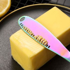4 in 1 Stainless Steel Kitchen Gadgets Tableware Cutlery Butter Spreader <b>Knife</b> with Hole <b>Cheese</b> Tools Jagged <b>Cheese</b> <b>Knife</b> <b>Sets</b> - Product Image 2