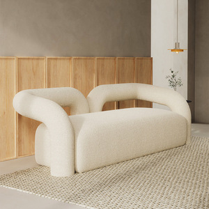 Silla de Espera Moderna Curva de Tela, Ovalada, Cómoda, para Uso Comercial - Product Image 2