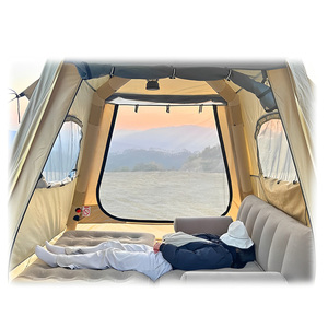 Tente de <span class=keywords><strong>camping</strong></span> gonflable carrée en vente chaude - Tissu Oxford durable, imperméable, tente pneumatique imperméable, coupe-vent, installation facile - Product Image 5