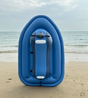 Kayak gonflable portable avec scooter sous-marin électrique de 500 W pour les sports nautiques et les aventures en plein air