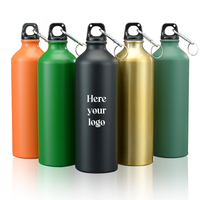 Bouteille isotherme de luxe en aluminium avec logo personnalisé, isolation sous vide 6-12 heures, pour cyclisme, 400ml, 500ml, 600ml, 750ml, 1000ml, vente en gros