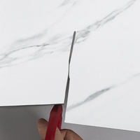 Patrón de rejilla de diamante PVC transparente de alta adherencia autoadhesivo impermeable resistente al desgaste baldosas de vinilo para Hotel y escuela