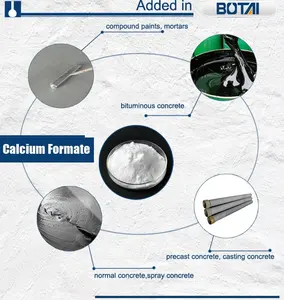 Additifs chimiques formate de calcium 98% mélange accélérateur pour béton formiate de calcium prix de qualité d'alimentation