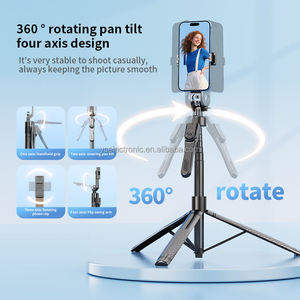 Venta <span class=keywords><strong>al</strong></span> por mayor de fábrica: Nuevo trípode extensible ultralargo de 2150 mm con soporte para teléfono, doble abrazadera y estabilizador remoto para vlogging - Product Image 5