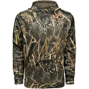 Sudadera con Capucha de Camuflaje para Hombre, Corte Regular, Bolsillo Estampado, Transpirable, Tejido de Poliéster, Estilo Casual Otoñal - Product Image 1