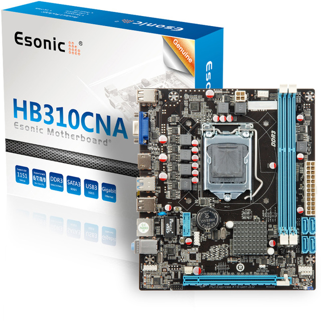Factory Wholesale H310 Mother Boards 1151 Socket Support 6-9th Gen Core I7/i5/i3 DDR3 ATX Mainboard