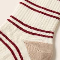 Chaussettes à fleurs personnalisées, chaussettes en coton doux tricotées, design floral mignon, chaussettes décontractées pour femmes, antibactériennes, évacuant l'humidité, pour l'automne