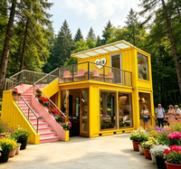 Produit Tendance Alibaba 2026 : Tiny House 2 Chambres, Maison Préfabriquée Mobile, Capsule Spatiale Solaire de Luxe