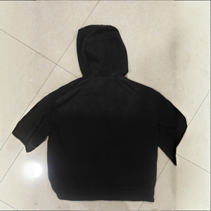 OEM & ODM Sweat à capuche à épaules tombantes en tissu éponge peigné paquet lavé rétro vieux transfert de chaleur gaufré personnalisé 400G - Product Image 1