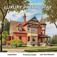 Famille d'accueil ADU Villa Hôtel Bâtiment modulaire de luxe préfabriqué Chambre à air BNB Conteneur Application sauvage Maison préfabriquée Cuisine Utilisation petite maison