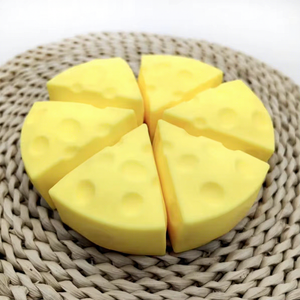Juguete Blandito de Queso EVA en Oferta, Juguete Antiestrés de Postre para Apretar, Juguete Sensorial de Recuperación Lenta, Recuerdos para Fiestas - Product Image 1