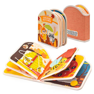 <span class=keywords><strong>Livre</strong></span> sensoriel Montessori en feutre CPC CE certifié, sûr, doux au toucher, 3D, éducatif, pour bébé - Product Image 2