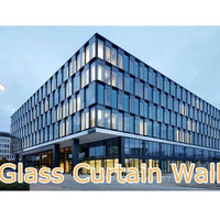 Nouveaux murs-rideaux en verre géants, modernes, isolés, en alliage d'aluminium, structure en ossature, étanches, 2024