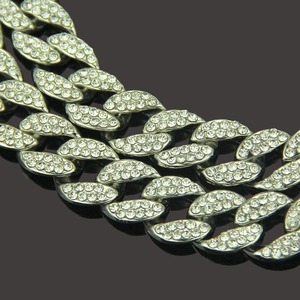 Homme rap accessoires Cubain diamant collier en or 16 pouces - Product Image 3