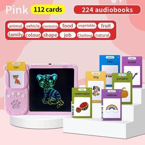 Tarjetas Educativas de Emociones Animales de 8.5 Pulgadas, Tableta LCD de Escritura, Tarjetas Interactivas, Juguete de Aprendizaje Preescolar <span class=keywords><strong>para</strong></span> Niños en Inglés - Product Image 2