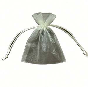 Bolsas de Organza Transparente Reciclables para Dulces de Bodas con Serigrafía para Recuerdos de Fiesta Elegantes - Product Image 1