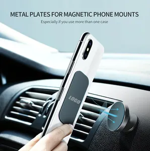 Disc Met 3M Lijm Voor Telefoon Magneten/Mobiele Telefoon Auto Magneet Wiegen Metalen Plaat Voor Magnetische Auto Mount