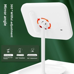 <span class=keywords><strong>Miroir</strong></span> de <span class=keywords><strong>maquillage</strong></span> de bureau à LED Petit <span class=keywords><strong>miroir</strong></span> de courtoisie portable de style Ins <span class=keywords><strong>avec</strong></span> lumière d'appoint <span class=keywords><strong>pour</strong></span> dortoir de célébrités Internet <span class=keywords><strong>pour</strong></span> femmes - Product Image 2